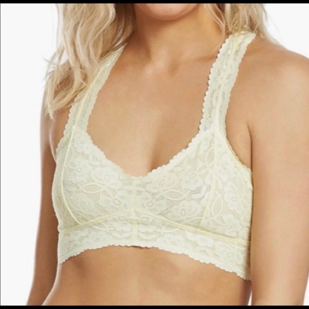 Free people lace beige bralette SZ medium